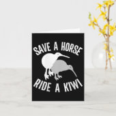 Womens Funny New Zealand Kiwi Meme Quote Save A Ho Karte (Gelbe Blume)