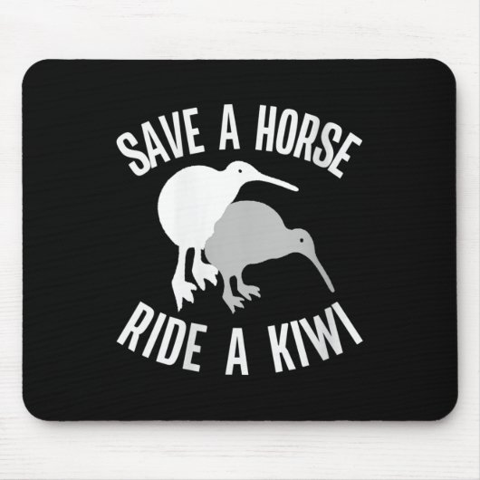 Womens Funny New Zealand Kiwi Meme Quote Save A Ho Mousepad (Vorne)