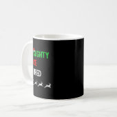 Womens Funny Nice Naughty I Tried Ugly Christmas S Kaffeetasse (Vorderseite Links)