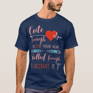 Womens Funny Niedlich Nurse T-Shirt