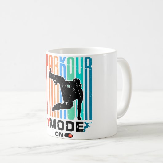 Womens Funny Parkour Obstacle Course Design For Pa Kaffeetasse (VorderseiteRechts)