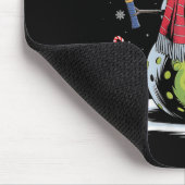 Womens Funny Pickleball Snowman Weihnachtsmannmütz Mousepad (Ecke)
