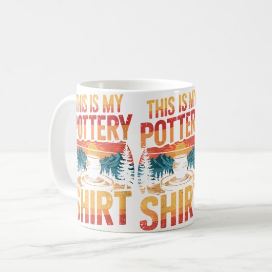 Womens Funny Pottery Kaffeetasse (Vorderseite Links)