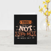 Womens Funny Quote Sy Thou Shalt Not Try Me Karte (Gelbe Blume)