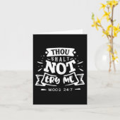 Womens Funny Quote Sy Thou Shalt Not Try Me Karte (Gelbe Blume)