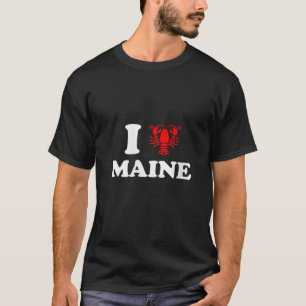 Womens Funny Reacher I Heart Maine Lobster / Neck T-Shirt