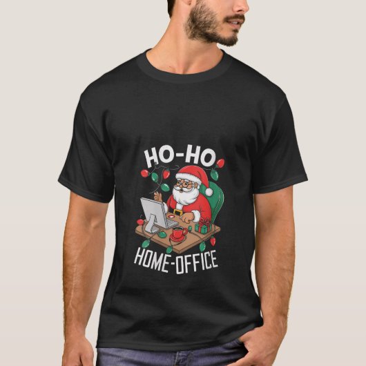 Womens Funny Remote Worker Christmas Humor Ho Ho H T-Shirt (Vorderseite)