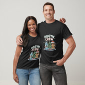 Womens Funny Retro Groovy Await Santa Claus Obgyn T-Shirt (Unisex)
