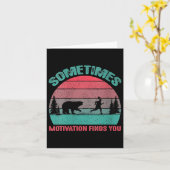 Womens Funny Running Motivational Sometimes Motiva Karte (Gelbe Blume)