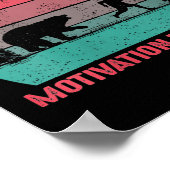 Womens Funny Running Motivational Sometimes Motiva Poster (Ecke)