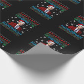 Womens Funny Santa Joe Biden Merry Hanukkah Ugly C Geschenkpapier (Ecke)