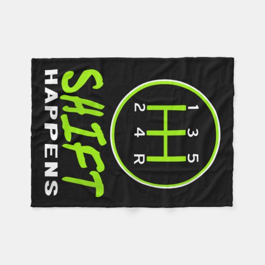 Womens Funny Shift passiert manuelle Verschiebung Fleecedecke (Vorderseite (Horizontal))