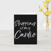 Womens Funny Shopper Gift For Women Shopng Is My C Karte (Gelbe Blume)