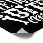 Womens Funny Skeleton Joke Wir beißen nicht viel H Poster (Ecke)