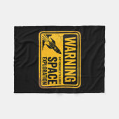 Womens Funny Space könnte ständig über den Weltrau Fleecedecke (Vorderseite (Horizontal))