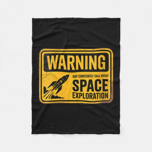 Womens Funny Space könnte ständig über den Weltrau Fleecedecke (Vorderseite)