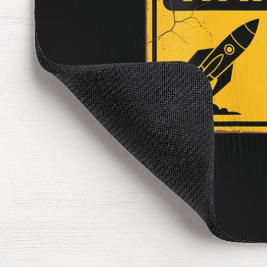 Womens Funny Space könnte ständig über den Weltrau Mousepad (Ecke)