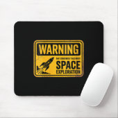 Womens Funny Space könnte ständig über den Weltrau Mousepad (Mit Mouse)