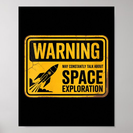 Womens Funny Space könnte ständig über den Weltrau Poster (Vorne)