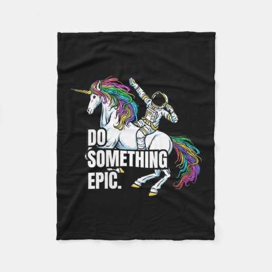 Womens Funny Spacecore Motivational Graphic, Do So Fleecedecke (Vorderseite)