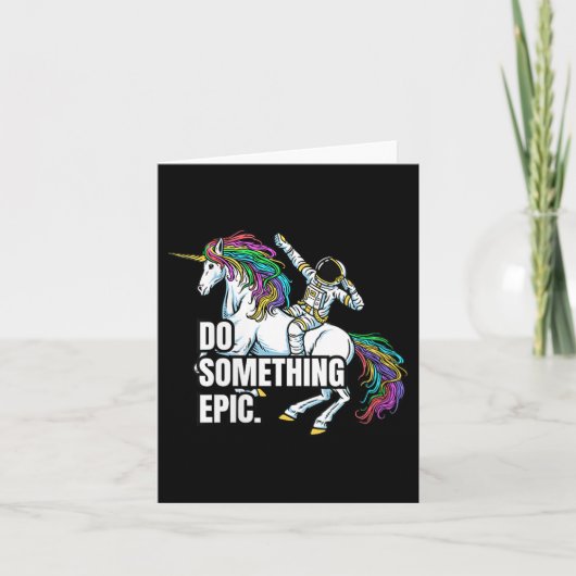 Womens Funny Spacecore Motivational Graphic, Do So Karte (Vorderseite)