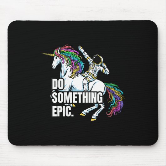 Womens Funny Spacecore Motivational Graphic, Do So Mousepad (Vorne)