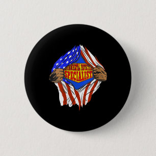 Womens Funny Super Environmental Protection Button