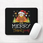 Womens Funny Thanksmas 2025 Merry Thanksmas Thanks Mousepad (Mit Mouse)