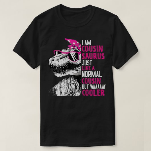 Womens Funny TRe Cousinsaurus Cool Pink Dinosaur C T-Shirt (Design vorne)