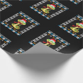 Womens Funny UGLY Hanukkah Christmas Pajama Snake Geschenkpapier (Ecke)