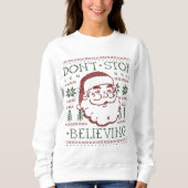 Womens Funny Ugly Weihnachtskraut Sweatshirt (Vorderseite)