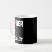 Women's Funny Valentine's Day Couple Matching I Lo Kaffeetasse (Vorderseite Links)