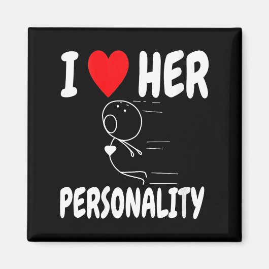 Women's Funny Valentine's Day Couple Matching I Lo Magnet (Vorne)