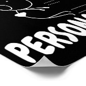 Women's Funny Valentine's Day Couple Matching I Lo Poster (Ecke)