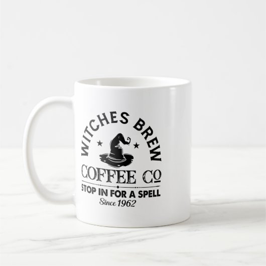 Womens Funny Witch Hexen Brew Coffee Hallowe Kaffeetasse (Links)