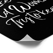 Womens Funny Workout Quote For Women Motivational  Poster (Ecke)