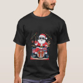 Womens Funny Xmas Drummer Graphic Drummer Santa Cl T-Shirt (Vorderseite)