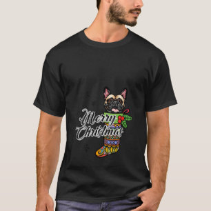 Womens Funny Xmas für Hund Frohe Weihnachten Franz T-Shirt