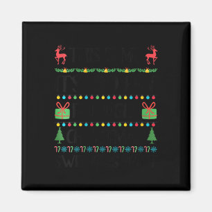 Womens Funny Xmas zu heiße hässliche Weihnachtssüß Magnet