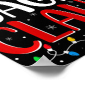 Womens Gaga Claus Weihnachtsleuchten Matching Fami Poster (Ecke)