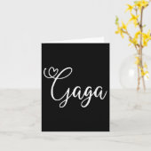 Womens Gaga Cute Heart Grandma V-neck Karte (Gelbe Blume)