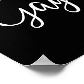 Womens Gaga Cute Heart Grandma V-neck  Poster (Ecke)