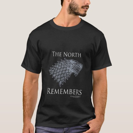 Womens Game Of Thrones House Stark The North Remem T-Shirt (Vorderseite)