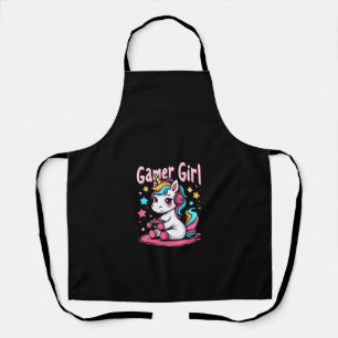 Womens Gamer Girl Unicorn Tank Top_1 Schürze