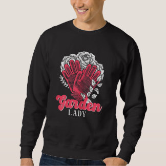 Womens Garden Lady Gardener Pflanze Blume Gardeni Sweatshirt