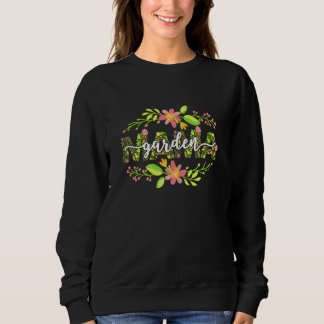 Womens Garden Mama Blume Ästhetische Mutter Sweatshirt