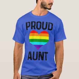 Womens Gay Pride Proud Tante LGBTQ Regenbogenflagg T-Shirt