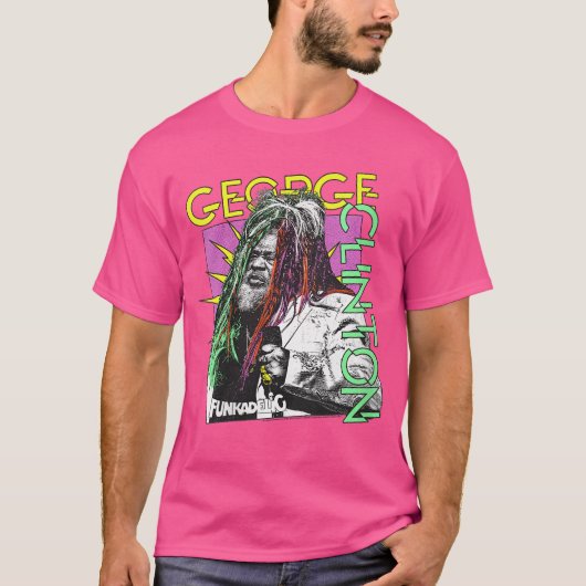 Womens George Clinton Funkadelic Comic Burst VNeck T-Shirt (Vorderseite)