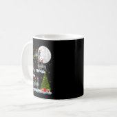 Womens German Shorthaired Inter Dog Christmas Sant Kaffeetasse (Vorderseite Links)
