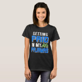 Womens Getting Paid In My Pjs Funny Remote Work Hu T-Shirt (Vorne ganz)